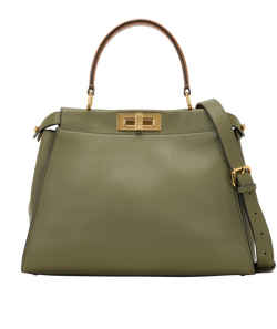 Medium Peekaboo, Leather, Green, MII, S, 2*